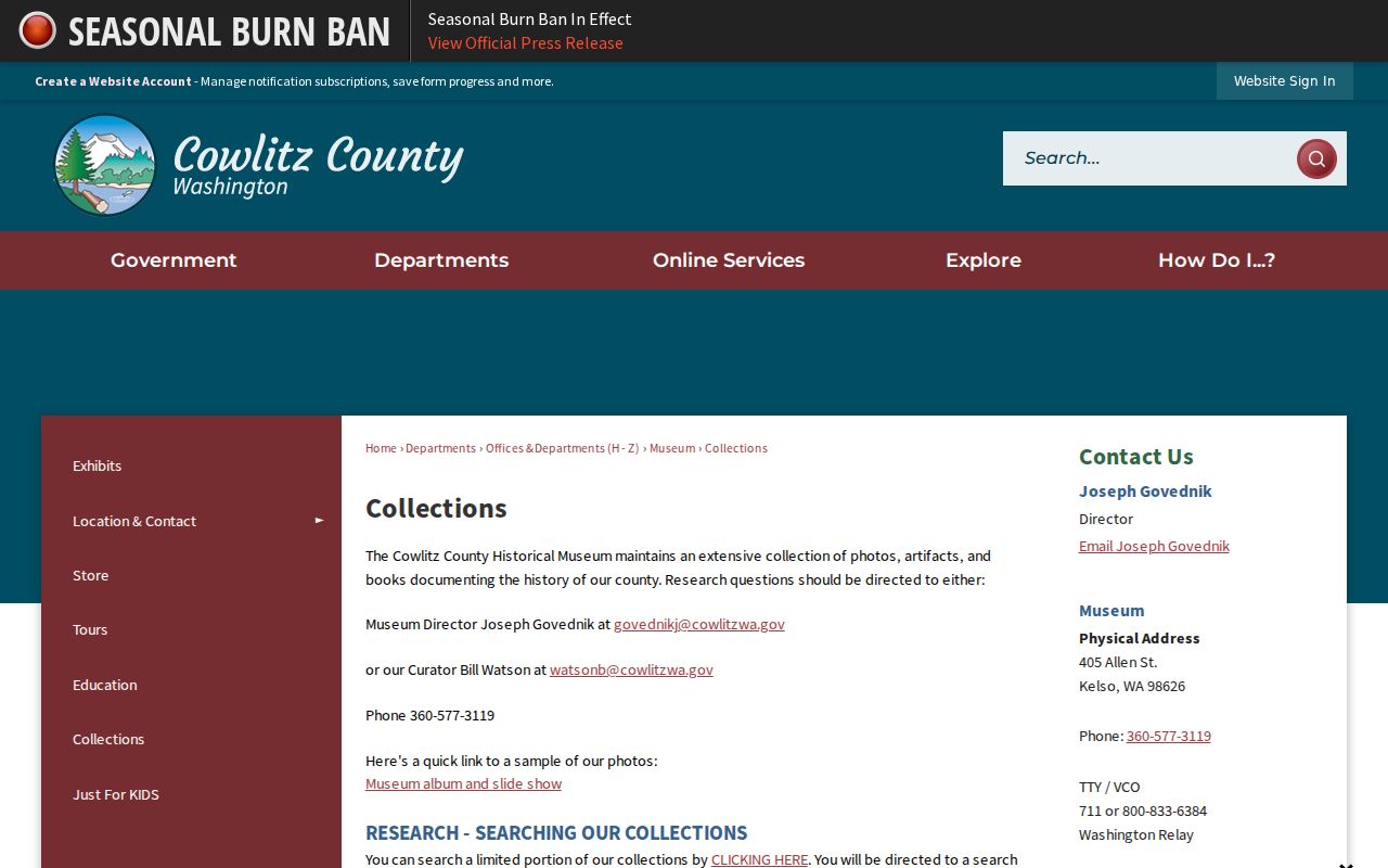 Longview city directory Cowlitz museum collections