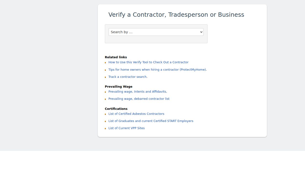 Longview resident lookup Washington contractor verification